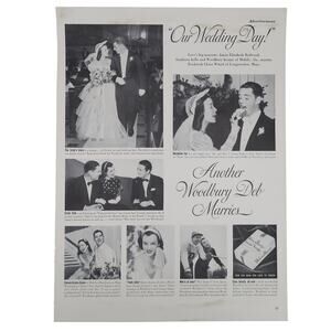 Woodbury Facial Soap Magazine Advertisement 40s 50s Vintage Beauty Wedding